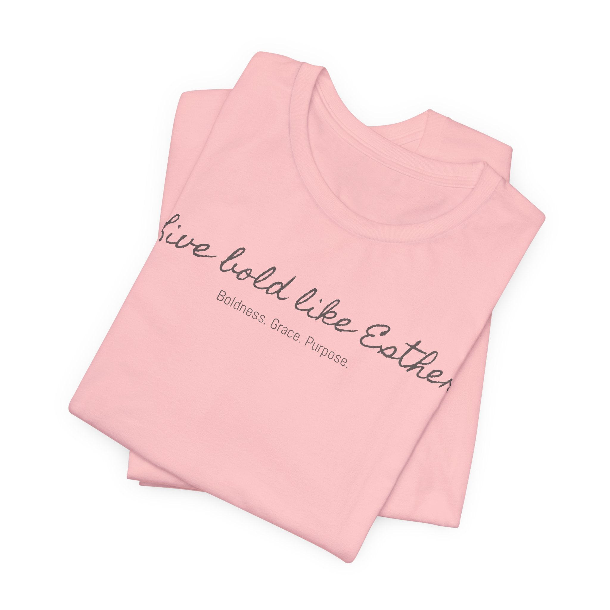 Live Bold Like Esther Tee — Inspirational Christian Scripture T‑Shirt