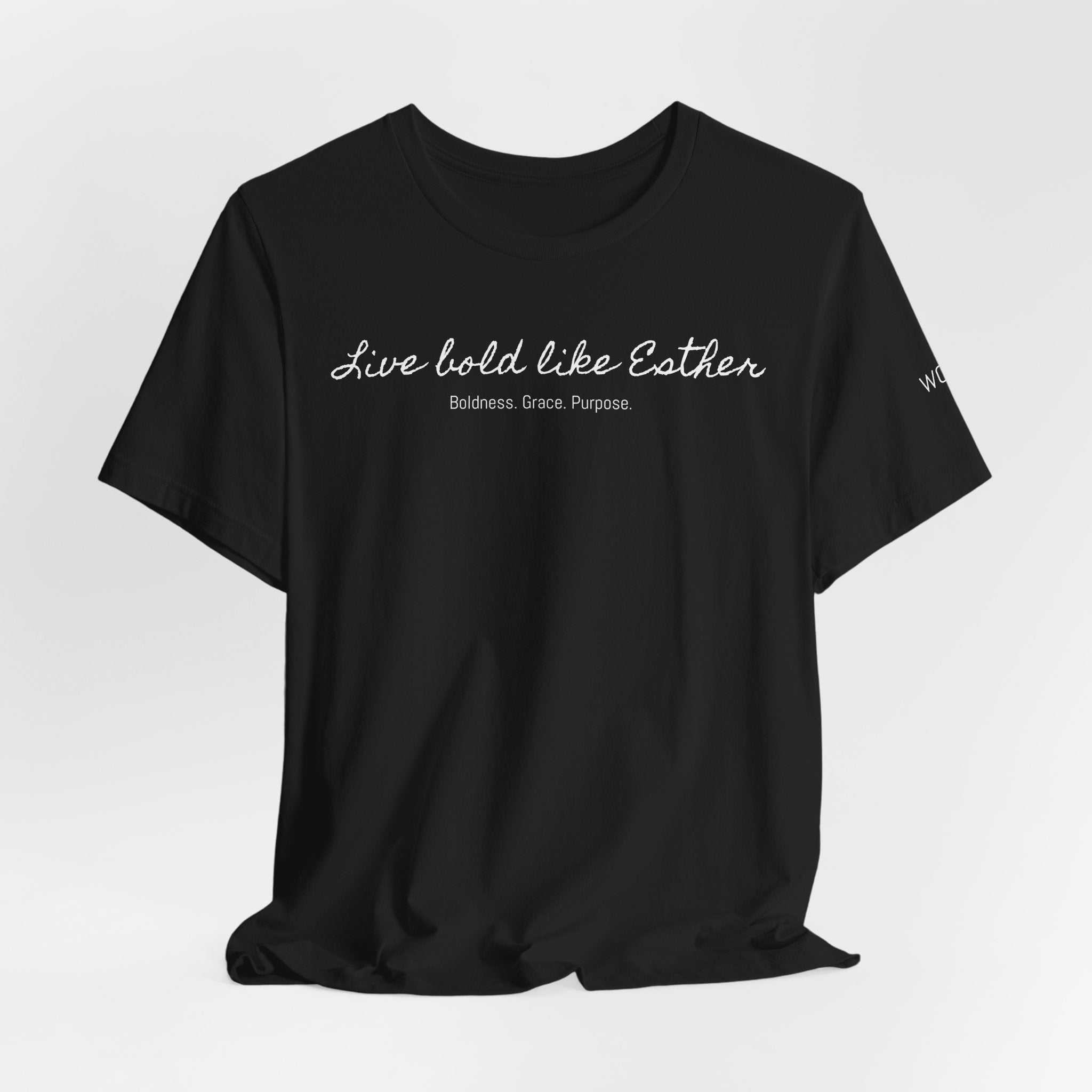 Live Bold Like Esther Tee — Inspirational Christian Scripture T‑Shirt